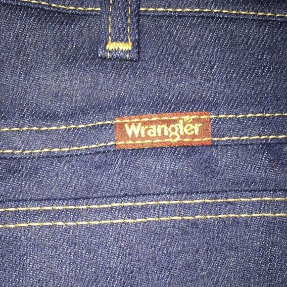 Vintage Wrangler Brushed Relaxed Fit Raw Denim Blue Jeans Pants 38 Waist - Picture 4 of 9